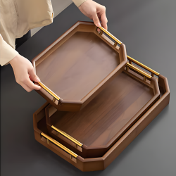 Wooden Tray Set 3 Pcs
